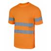 Camiseta manga corta reflectante naranja Velilla
