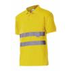 Polo manga corta reflectante amarillo Velilla