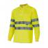 Polo manga larga reflectante amarillo Valilla