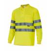 Polo manga larga reflectante amarillo Valilla