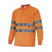 Polo manga larga naranja Valilla