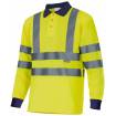 Polo manga larga reflectante amarillo Velilla