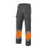 Pantalón bicolor reflectante naranja y gris Velilla