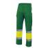 Pantalón bicolor reflectante amarillo y verde hierba Velilla