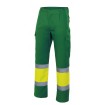 Pantalón bicolor reflectante amarillo y verde hierba Velilla