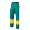 Pantalón bicolor reflectante amarillo y verde Velilla
