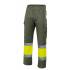 Pantalón bicolor reflectante amarillo y verde caza Velilla