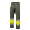 Pantalón bicolor reflectante amarillo y verde caza Velilla