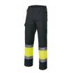 Pantalón bicolor reflectante amarillo y negro Velilla