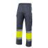 Pantalón bicolor forrado reflectante amarillo y gris Velilla