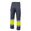 Pantalón bicolor forrado reflectante amarillo y gris Velilla