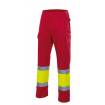 Pantalón bicolor forrado amarillo y rojo