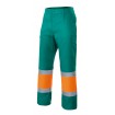 Pantalón bicolor reflectante verde y naranja Velilla
