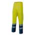 Pantalón bicolor reflectante amarillo y azul Velilla