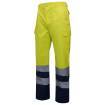Pantalón bicolor multibolsillos amarillo y azul Velilla