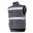 Chaleco acolchado con cintas multibolsillos gris Velilla
