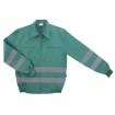 Chaqueta con cintas reflectantes  verde Velilla