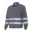 Chaqueta con cintas reflectantes gris Velilla
