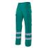 Pantalón con cintas reflectantes multibolsillos verde Velilla