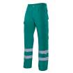 Pantalón con cintas reflectantes multibolsillos verde Velilla