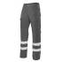 Pantalón con cintas reflectantes multibolsillos gris Velilla