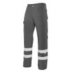Pantalón con cintas reflectantes multibolsillos gris Velilla