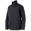Chaqueta impermeable acolchada multibolsillos negra Velilla