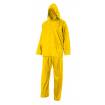 Traje de agua impermeable con capucha oculta de dos piezas amarillo Velilla