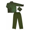 Traje de agua impermeable dos piezas con capucha oculta verde Velilla