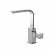 Grifo monomando para lavabo, de caño alto giratorio