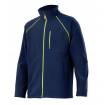 Chaqueta confortable shell azul marino y amarillo Velilla