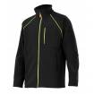 Chaqueta confortable shell negro y amarillo Velilla