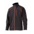 Chaqueta confortable shell negro y naranja Velilla