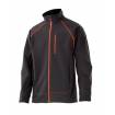 Chaqueta confortable shell negro y naranja Velilla