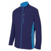 Chaqueta polar bicolor azul