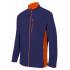 Chaqueta polar bicolor azul y naranja Velilla