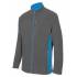 Chaqueta polar bicolor gris y azul Velilla