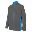 Chaqueta polar bicolor gris y azul Velilla