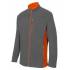 Chaqueta polar bicolor gris y naranja Velilla
