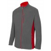 Chaqueta bicolor gris y roja Velilla