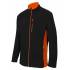 Chaqueta polar bicolor negra y naranja Velilla
