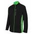 Chaqueta polar bicolor negra y verde Velilla