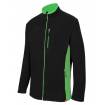 Chaqueta polar bicolor negra y verde Velilla