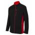 Chaqueta polar bicolor negra y roja Velilla