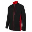 Chaqueta polar bicolor negra y roja Velilla