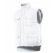 Chaleco multibolsillos acolchado blanco Velilla