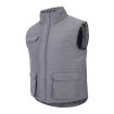 Chaleco multibolsillos acolchado gris Velilla