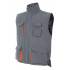 Chaleco bicolor acolchado gris y naranja Velilla