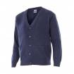 Chaqueta de punto fino azul marino Velilla