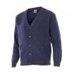 Chaqueta de punto fino azul marino mujer Velilla